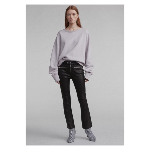 New! RAG & BONE Braxton Lambskin Leather Pants - Picture 3 of 12